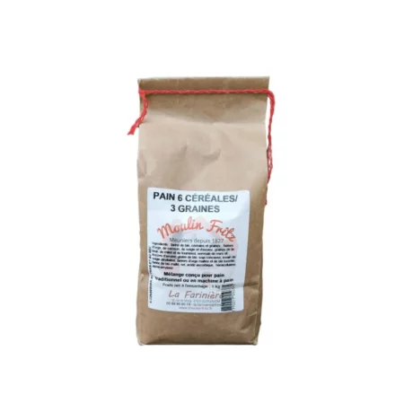 Farine pour Pain 6 céréales & 3 graines - 1 Kg